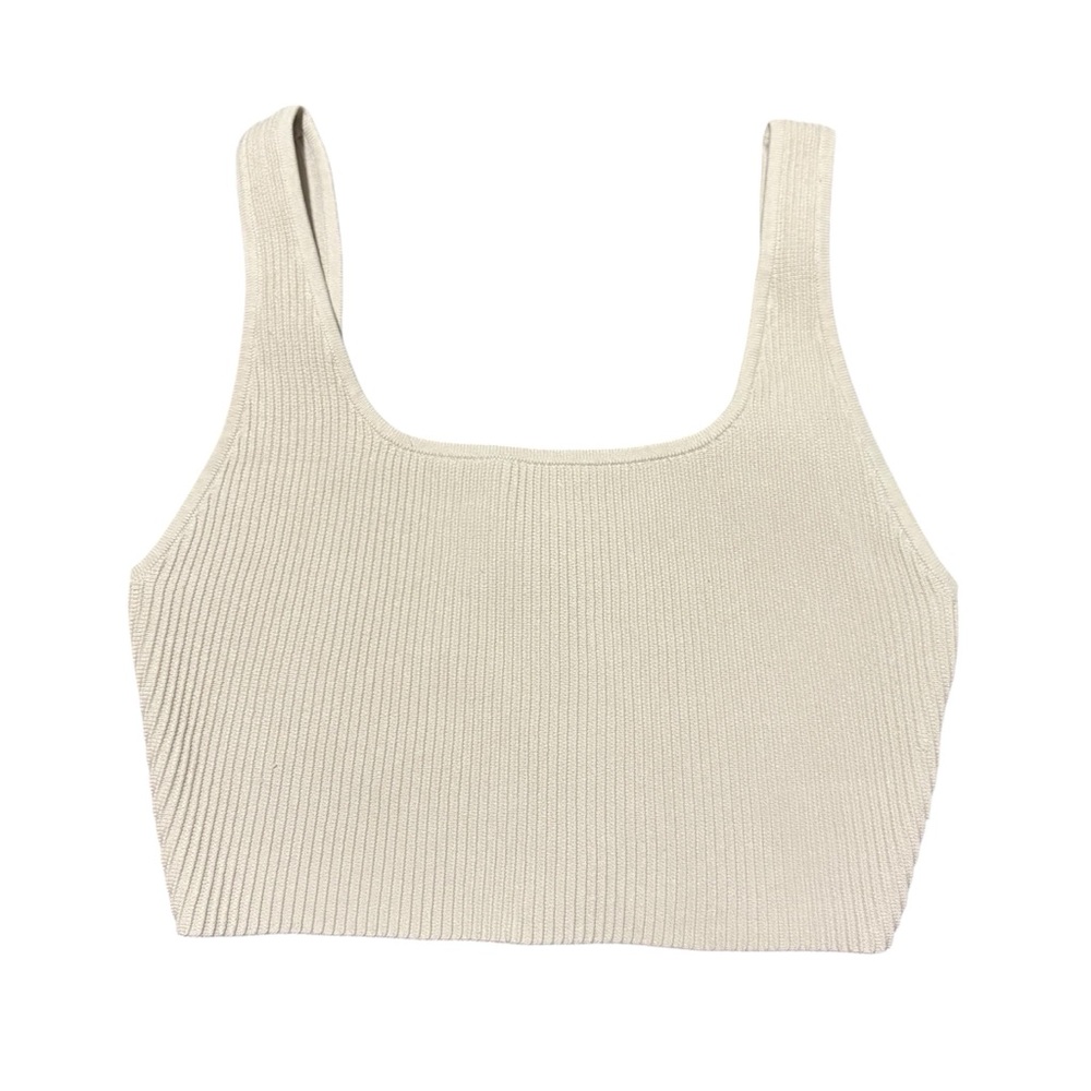 Aritzia Babaton Sculpt Knit Squareneck Cropped Tank